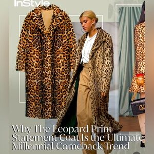 Leopard car coat. SOLD.